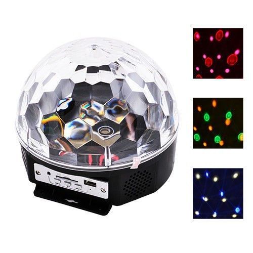 Музичний диско-куля Lindo Magic Ball з 4 LED режимами кольоромузики з вбудованою колонкою 5505 фото