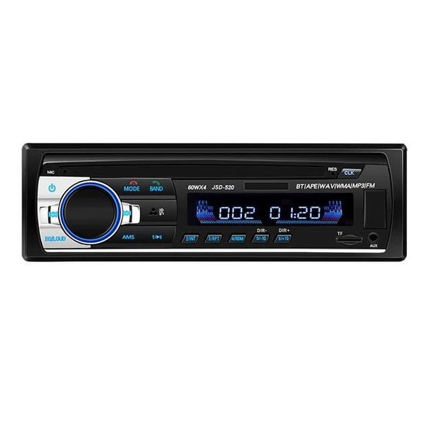 Мощная автомагнитола с чистым звуком JSD 520 BT 1DIN USB AUX Радио Bluetooth 39524 фото