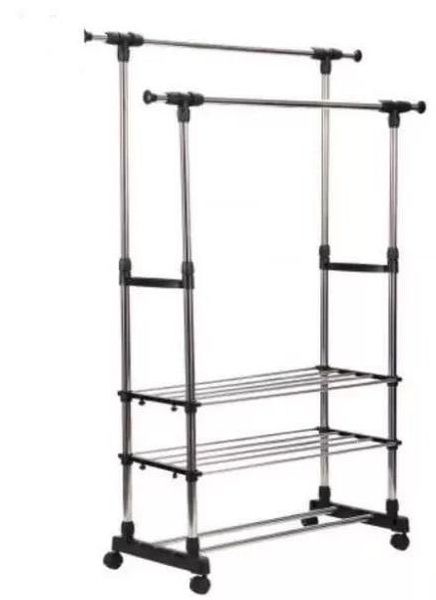 Двойная телескопическая вешалка стойка 160 см Corridor rack 2900 фото