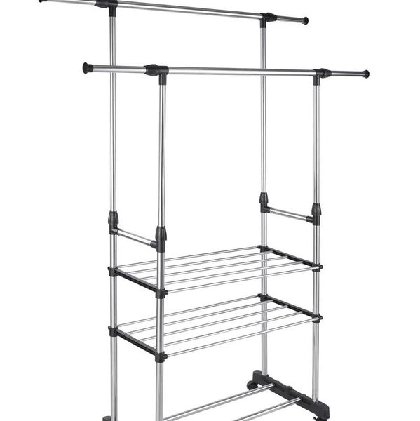 Двойная телескопическая вешалка стойка 160 см Corridor rack 2900 фото