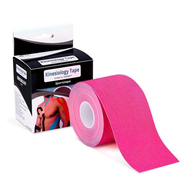 Кинезио тейп 5 метров Kinesiology tape, эластичный пластырь для тела, спины и шеи 42145 фото