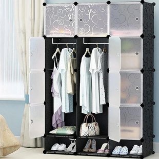 Шафа гардероб пластикова Storage Cube Cabinet МР 312-62А Шафа-конструктор для зберігання речей 56457 фото