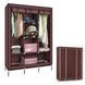 Каркасна складна тканинна шафа органайзер на 3 секції Yima Storage Wardrobe 175х130х45 см, Чорний 56703 фото 3