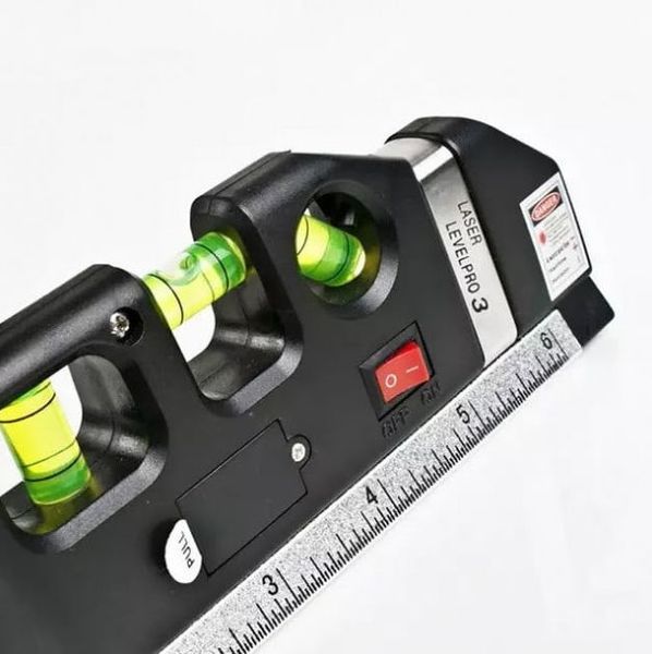 Лазерный уровень со встроенной рулеткой Maxi Laser Level Meter Уровень для строительных работ 1705 фото