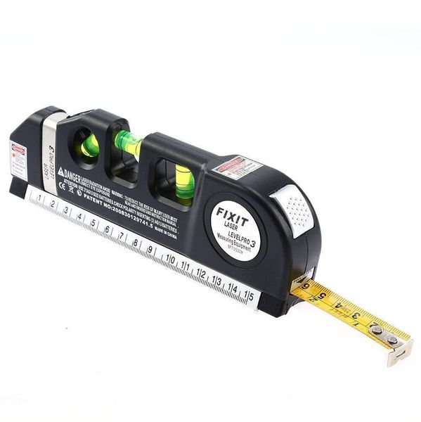 Лазерный уровень со встроенной рулеткой Maxi Laser Level Meter Уровень для строительных работ 1705 фото