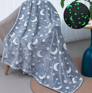 Дитячий плед, що світиться День-Ніч Magic Glow Blanket Флісове покривало 170 х 95 см 56384 фото