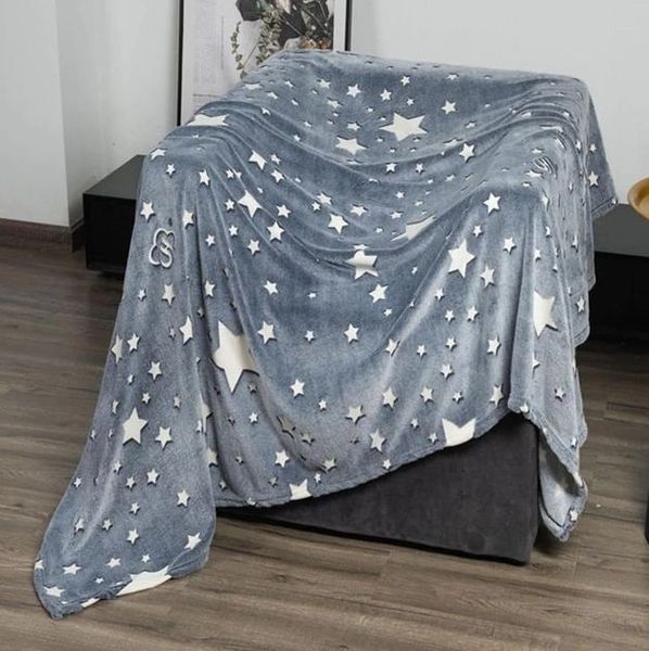 Детский светящийся плед День-Ночь Magic Glow Blanket Флисовое покрывало 170 х 95 см 56384 фото