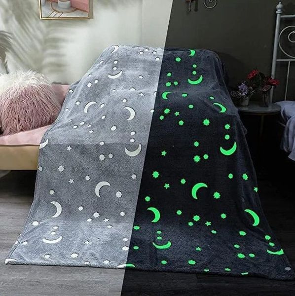 Дитячий плед, що світиться День-Ніч Magic Glow Blanket Флісове покривало 170 х 95 см 56384 фото