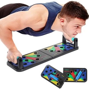 Доска для отжиманий 14 в 1 Foldable push up board, Универсальные упоры для разных групп мышц 42183 фото