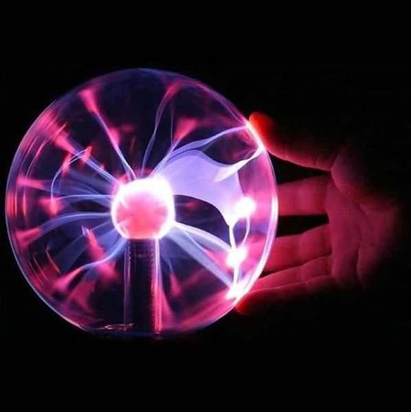 Cветильник плазменный шар с молниями 13 см Ночник электрический Lava Plasma Ball 565365 фото