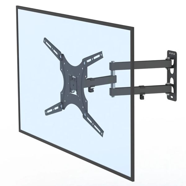 Поворотний кронштейн для телевізора 14-55 до 50 кг HDL-117-B-2, Кріплення для телевізора та монітора 6875 фото