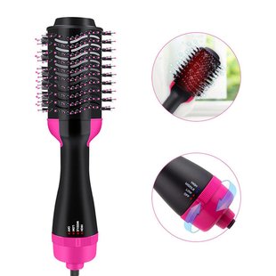 Фен-щітка для волосся 3 в 1 One Step Hair Dryer фен для укладання волосся 1359 фото