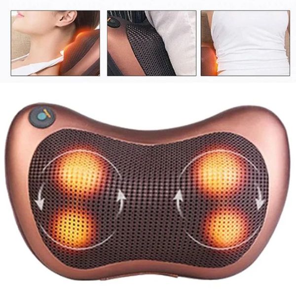 Масажна подушка для голови, шиї, попереку та стоп з підігрівом Massage Pillow W-08 2773 фото