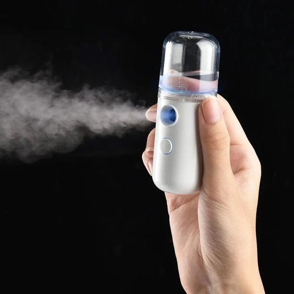 Увлажнитель для кожи лица Nano Mist, Белый увлажнитель воздуха с подсветкой 37294 фото