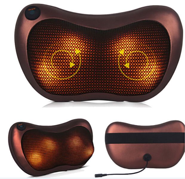 Масажна подушка для голови, шиї, попереку та стоп з підігрівом Massage Pillow W-08 2773 фото