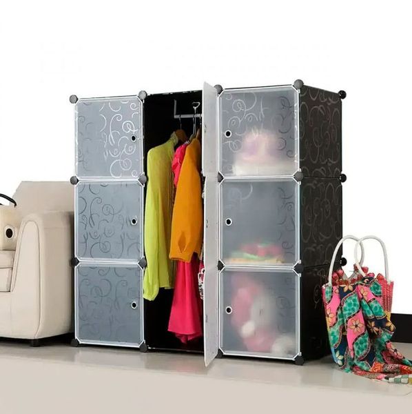 Шафа складана пластикова Storage Cube Cabinet YМР 39-61 110х110х35 см 6615 фото