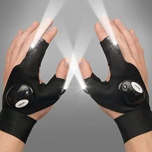 Рукавичка з вбудованим ліхтариком Glove Light рукавички з підсвічуванням 37078 фото