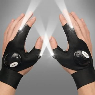 Перчатка со встроенным фонариком Glove Light перчатки с подсветкой 37078 фото