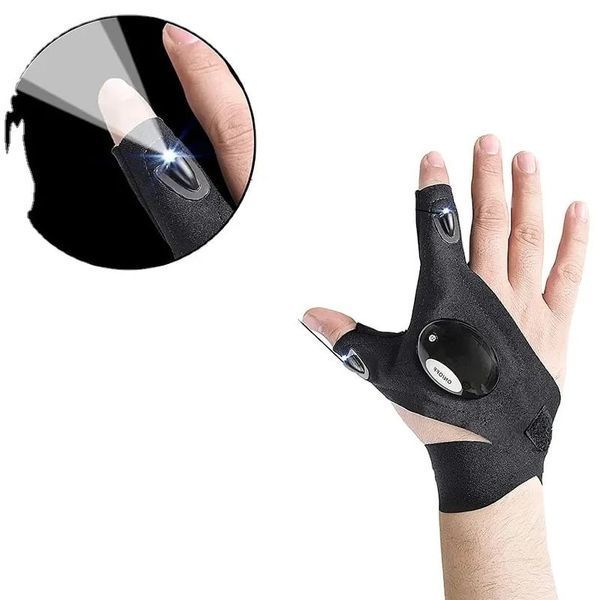 Рукавичка з вбудованим ліхтариком Glove Light рукавички з підсвічуванням 37078 фото