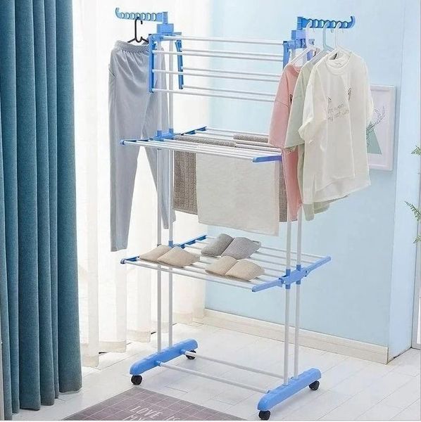 Напольная стойка-сушилка для белья Garment Rack with Wheels 173 см 6274 фото