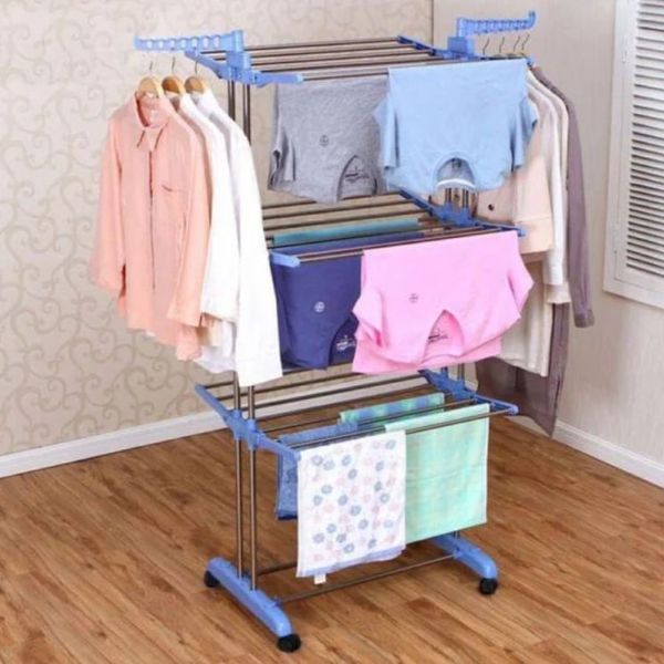 Підлогова стійка-сушарка для білизни Garment Rack with Wheels 173 см 6274 фото