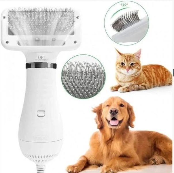 Пылесос-расчёска для собак и кошек Pet Dryer щетка для груминга животных 1373 фото