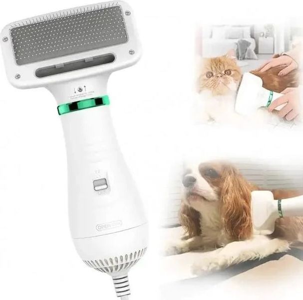 Пылесос-расчёска для собак и кошек Pet Dryer щетка для груминга животных 1373 фото