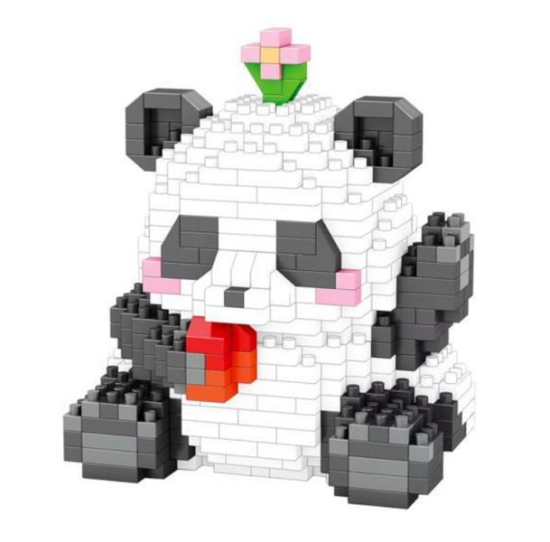 Игрушка конструктор для детей Панда 502 детали Yima Panda 64862 фото